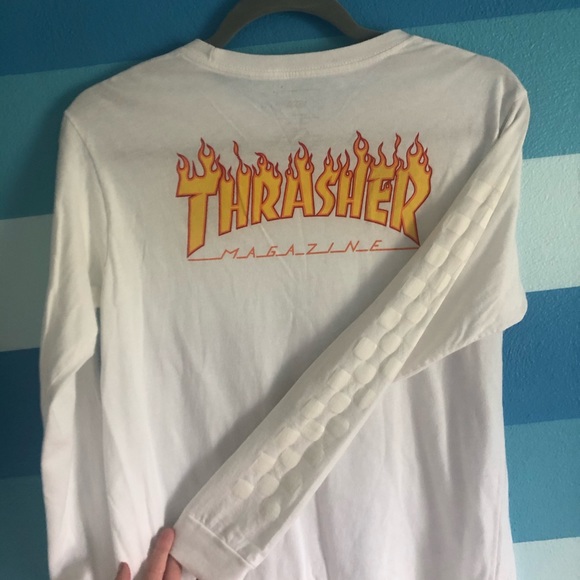vans x thrasher long sleeve